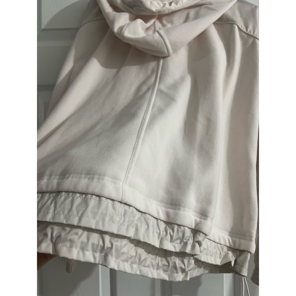 Athleta white cream jacket size medium soft jacket with pockets - Picture 6 of 14